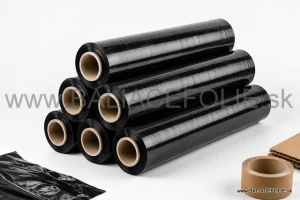 stretch fólia ručná 2,1 kg čierna 500mm/23µm/128m