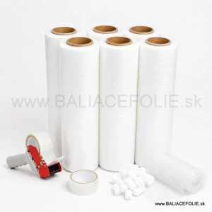 stretch fólia ručná 2,5 kg BIELA 500mm/23µm/166m